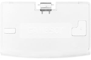 SHOTAY Tapa de batería de Repuesto para Gba, Tapa de batería Tapa de Puerta Trasera Reemplazo para Consola Gameboy Advance GBA Transparente Blanco