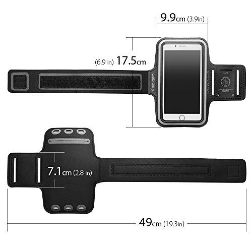 Handy Armband, Spigen Velo [Universal Leichtgewicht] [Kristall klarer Bildschirm] [Stabiler doppelt-genähter Klettverschluss] Ultra Softes Armband Handy Halter Sport, Sportarmband, Laufen Joggen verstellbares Armband für iPHone 7 Plus/7/6s/6 Plus, Samsung Galaxy S8/S8 Plus/S7/Galaxy S7 Edge/Google Pixel/Pixel XL, Huawei, OnePlus und alle Smartphones bis zu 5,5″, Hülle, Case, Tasche, Schutzhülle Laufen Joggen Jogging Gym Fitness-Studio Fitness mit Schlüsselhalter – A700 - 9