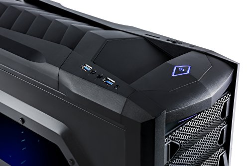 Gaming PC CSL Speed Vision X7789 inkl. Windows 10 – Leiser Gamer PC mit Intel Core i7-7700 4x 3600MHz, 16GB DDR4 RAM, 240GB SSD, 1000GB SATA, GeForce GTX 1060, DVD, 24 Zoll ASUS TFT, USB 3.1 Gen 2 - 3