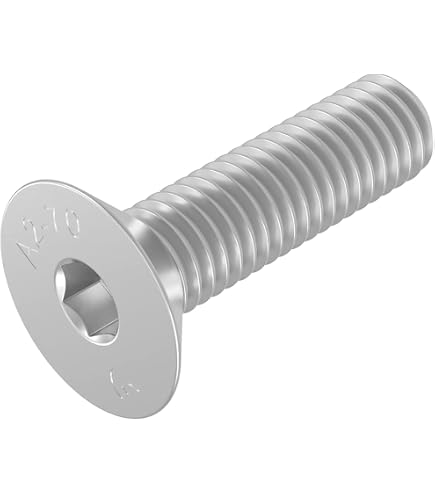 Viti A Testa Svasata M3 DIN 7991 &ndash; Acciaio Inox A2 &ndash; Esagono Incassato &ndash; NormReich &ndash; 20 Pezzi