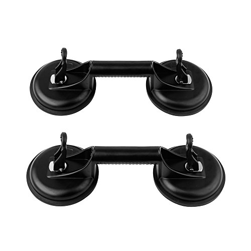Forever Speed 2x Saugheber Aluminium Suction Lifters Glass Suction Vacuum Lifter 120 mm max.90kg mit 2 Saugnäpfen