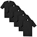 Produktbild 5er/10er Fruit of the Loom Herren Original T-Shirt Rundhals 100% Baumwolle S-XXL, 5x Schwarz S,