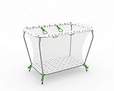 Polini Kids Laufstall Laufgitter Reisebett Classic tragbar / klappbar grün, 1356-4