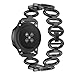 Produktbild Glowjoy Armbänder Kompatibel mit Samsung Galaxy Watch Active,Damen Edelstahl Ersatzarmband Diamant Strasssteine mit Schnellverschluss Komfortabel Frauen Uhrenarmband für Watch Band (Schwarz)