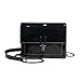 Produktbild Frauen Mädchen Mode Lackleder Klappe Tasche Vorhängeschloss Crossbody Umhängetasche (Schwarz)