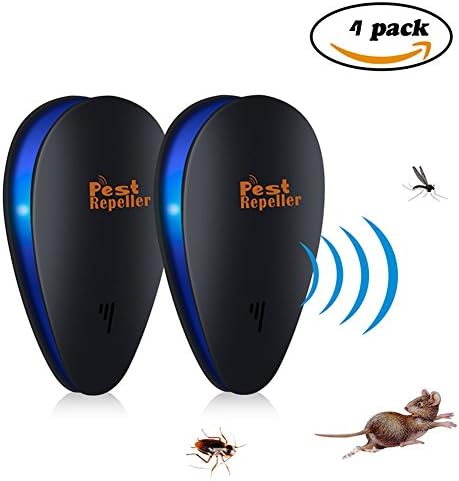 Frequency Conversion Ultrasonic Pest Repellent Insect Repellent Ants Mouse Home Small Electronic Insect Repellent,4Pack