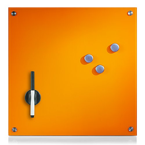 Zeller 11647 Memoboard, Glas, orange