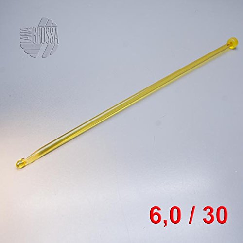 Lana Grossa Tunesische Häkelnadel Acrylglas 6,0mm