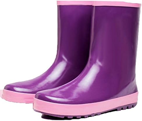 Brisk- Water Pipe Shoes Fashion Rubber Rain Boots Ladies Waterproof Anti-slip Trend Rain Boots Ladies Water Shoes Rubber Shoes (Color : Purple, Size : EU40/UK7/CN41)