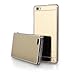 Produktbild Handy Silikon Hülle TPU Back Case Schutzhülle transparent "Mirror gold" für "Sony Xperia M5" Cover Schale Tasche Bumper
