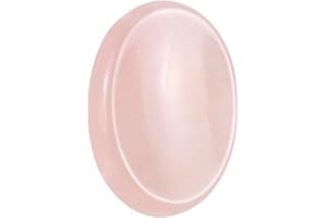 Nvzi Pietre da Preoccupazione in Quarzo Rosa per Bambini, Cristalli dei Chakra e Pietre Guaritrici, Pietra Ovale per il Palmo, Pietra per il Pollice, Cristalli per Principianti (1 PEZZO)