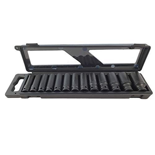 KS Tools - Juego de vasos para llave de impacto (1/2", 13 a 32 mm, 13 piezas)