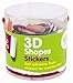 Produktbild Aufkleber, 3D-Formen, aus Schaumstoff, 100 Stück, ideal zum Basteln