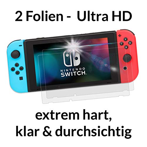 2 Stck Nintendo Switch Displayschutzglas DOPPELPACK Schtzt vor Kratzern und Displayschden Passgenauer und Dnner Displayschutz aus gehrtetem Glas (9H) 2 Stck Nintendo Switch Displayschutzglas DOPPELPACK Schtzt vor Kratzern und Displayschden Passgenauer und Dnner Displayschutz aus gehrtetem Glas (9H)