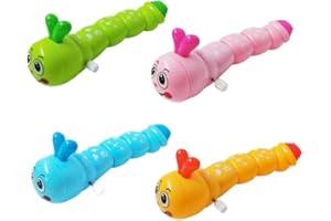 Bakermiche Jouets à Remonter Chenille mécanique Mignons Clockwork Toy Infantile Rampant Jouets éducatifs Amusants Enfants Fête Anniversaire Cadeaux Pochettes Surprise pour Enfants bébés Type A