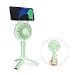 Produktbild Handheld Ventilator, tragbar persönlich Schreibtisch Ventilator mit 3 Geschwindigkeit Einstellbar, 2000mAh USB Angetrieben Wiederaufladbar, Kühlung zum Büro Zimmer Draussen Haushalt Reisen, Gspirit (Grün)