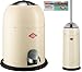 Produktbild Wesco 2er Bad-Set mandel, Single Master 9-Liter-Mülleimer + Toilettenbürste + 40 Müllbeutel