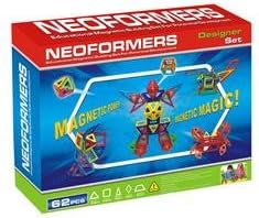Magnetic Designer-Set 62PCS - An Magic Educational Game to keep kids Busy for a long time - developing Creativity &amp; Motor Skills