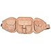 2dots Handcrafted Genuine Leather Unisex Waist Pack Money Belt Brown Lax29 RS.2295.00
