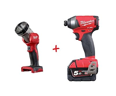 Milwaukee 'Milwaukee 4933451790 - M18 fqid-502 x clé à chocs M18 FUEL Surge Silencieux, 1/4, Red Lithium 5,0 Ah