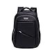 Produktbild Wewod Herren Nylon Wasserdicht 15 Zoll Rucksack Damen Verschleißfest Einfarbige Schultasche (Schwarz)