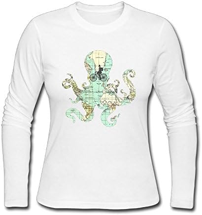 HappySL All-Around-The-World Women's Soft Long Sleeve Round Neck Pullover Sweatshirt Pullover Shirt Tops