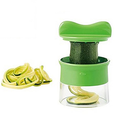 Hochleistungs – Spiralschneider für Gemüse + Kostenloses E-Buch – Nudeln und Julienne – Spiralen, Zoodles, Kreieren Gesunder, Kohlehydratfreier, Glutenfreier, Köstlicher Speisen Nach Der Paleo-Diät, Zucchini Spiral Schneider - 3