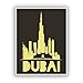Produktbild 2 x Dubai Vinyl Aufkleber Reise Gepäck # 10451 - 10cm/100mm Wide