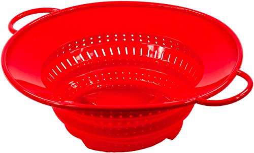 Das Kochwunder Überkochschutz, Sieb, Dünsteinsatz, Untersetzer, Spritzschutz u.v.m. rot SONDERPOSTEN