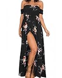 Das Kleid ist Bodenlang und elegant. Der Stoff des Kleids ist luftig leicht (chiffon), gut für Urlaub im Sommer.