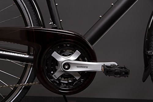 28″ Zoll Alu MIFA Herren Trekking Fahrrad Shimano 21 Gang Nabendynamo schwarz Rh 60cm - 4