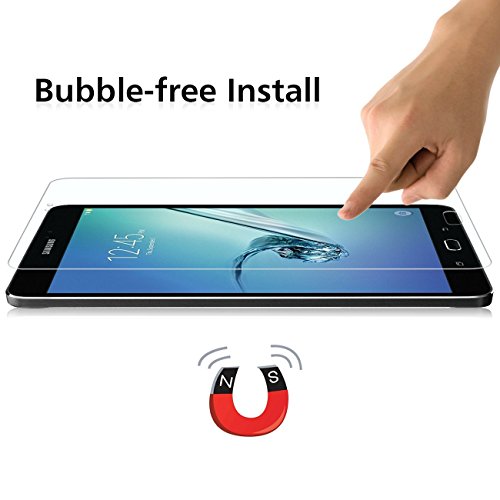 OMOTON Panzerglas Schutzfolie für Galaxy Tab S2 8.0 Wi-Fi mit [9H Härte][ Anti-Kratzen][Kristall-klar][Bläschenfrei zu Montage][lebenslange Garantie] - 4