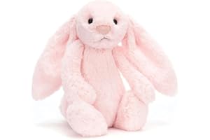 Jellycat Bashful Pink Bunny Medium - L: 9 cm x l: 12 cm x h: 31 cm