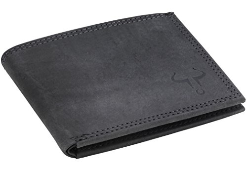 Preisvergleich Produktbild Goudsmid flache Ledergeldbörse mit RFID-Schutz Geldbeutel Geldbörse Portemonnaie Ledergeldbeutel Brieftasche Leder Herren B-S1