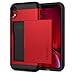 Price comparison product image Spigen [Slim Armor CS] iPhone XR Case 6.1 inch with Slim Dual Layer Wallet Design and Card Slot Holder for iPhone XR (2018) - Red
