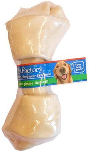 Ranch Rewards Natural Rawhide Bones for Dogs – 5” to 6” Size Processed From American Beefhide, FDA and USDA Approved