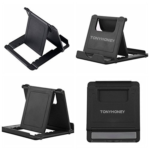 2 StÃ¼ck iPhone StÃ¤nder,Mini Phone StÃ¤nder Handy StÃ¤nder,Tonyhoney Multi Winkel Portable Desktop Stand Halterung fÃ¼r Tablet(6-8 inch),iPhone 8/7/7 Plus/6s/6/5/4,Smartphone, Samsung-Galaxy S5,und Mehr,WeiÃŸ mit Schwarz