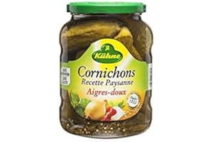 EPICERIE SALÉE KUHNE - Cornichons Aigre-Doux Paysanne 360G - Lot De 4 - livraison offerte