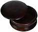 Kingsley Shave Soap Bowl With Lid, Dark Wood