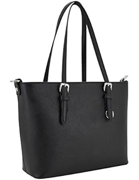 Vanessa & Melissa (Farbauswahl) Damen Handtasche TÜV GEPRÜFTES PU-Leder Schultertasche Tasche