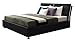 Produktbild IQ Bed Modell Orlando Polsterbett, black, 200 x 160, Kopfteil 103 cm hoch