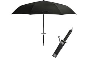 DANLAI Ombrello in Stile Spada Samurai Giapponese Forte Ombrello Anticarro Anti Uv Parasole Pieghevole Ombrello Resistente