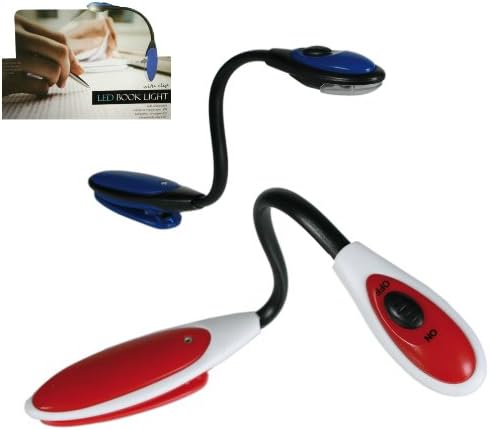 for The Workaholic - Red Book Reading Light - Great Christmas Or Secret Santa Gift Idea for Women & Men Him, Her - 2 Supplied