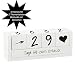 Produktbild Bada Bing Vintage Countdown Holzwürfel 4 Würfel 2 Themenleisten für max.100 Tage Weiß Geschenk Deko Objekt 68