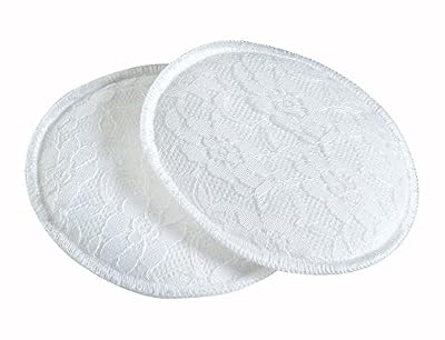 Thermobaby Lot de 6 Coussinets d'Allaitement Lavables Blanc