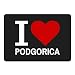 Produktbild Mousepad Classic I Love Podgorica schwarz