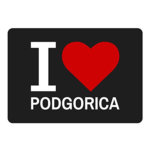 Preisvergleich Produktbild Mousepad Classic I Love Podgorica schwarz