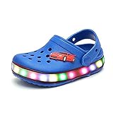  Niños Niñas LED Sandalias con Luces,Verano Zapatos de Playa Bebé LED Flash Luminosas Casual Chanclas Antideslizante Impermeable Zapatillas