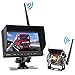 Produktbild Pumpkin Rückfahrkamera und Monitor Set Wireless Einparkhilfe mit 7 Zoll LCD Farbdisplay Rear View Monitor Drahtlos IP69 Wasserdichte Kamera für Auto, Bus, LKW, Schulbus, Anhänger