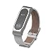 Produktbild Kobwa Gen. Pu Leder Ersatz Uhrenarmband Band Edelstahl Armband für Xiaomi miband 2